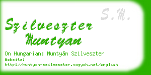 szilveszter muntyan business card